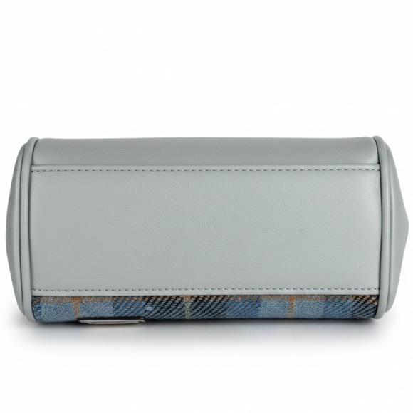 Islander UK Harris Tweed Medium Doctor Bag Blue Tartan Satchel NWOT - Picture 14 of 14